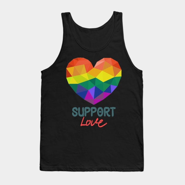 Lgbt Heart Tank Top by reunitedbummer160